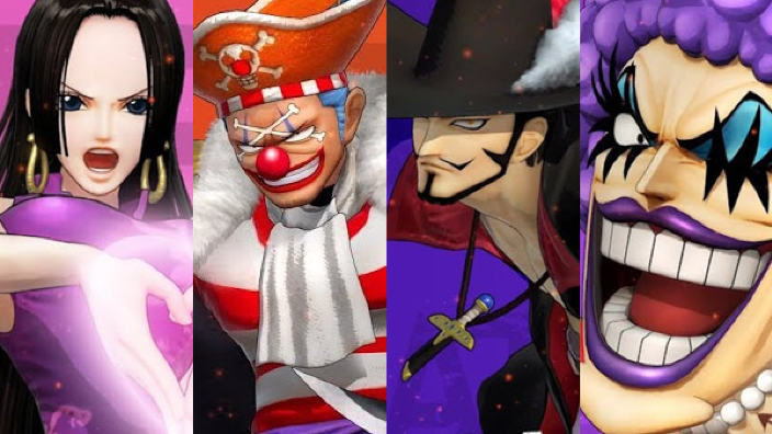 One Piece Pirate Warriors 4 presenta Boa Buggy Mihawk e Emporio Ivankov