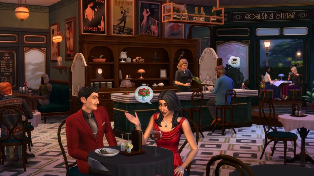 The Sims 4 bistro